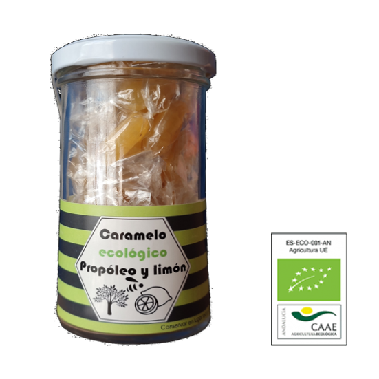 Caramelos ecológicos de propóleo y limón