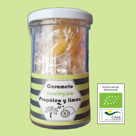 Caramelos ecológicos de propóleo y limón